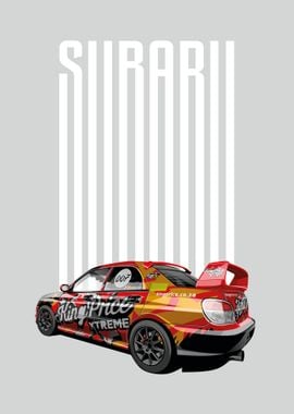 subaru wrx sti red