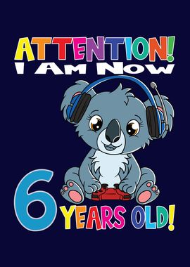 Koala I Am 6 Years Old