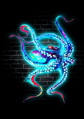 OCTOPUS Animal Neon