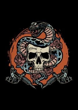 Skull Snake Tattoo