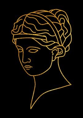 Greek Sculpture Gold 1