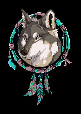 Wolf Dreamcatcher