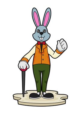 Rabbit Gentleman Cane