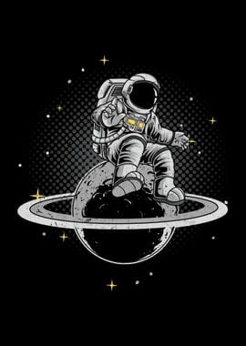 Spaceman Moon Astronaut