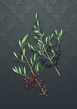 Wild Olive on Slate Gray