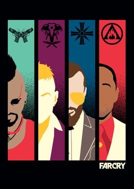 Far Cry Villains Graphic