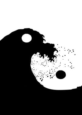 Yin and yang wave Kanagawa