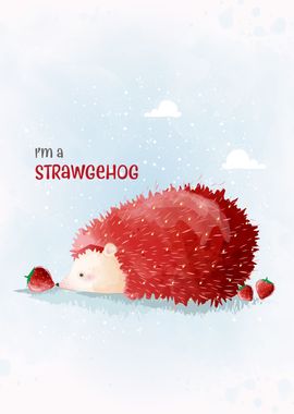 Cute Strawberry Hedgehog