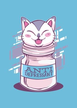 Cute Cat Anti Depressive