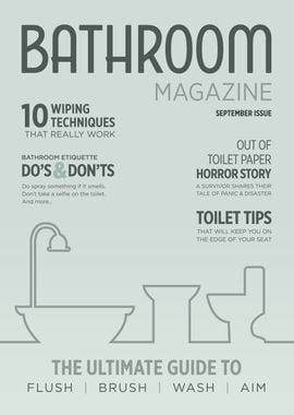 Funny Bathroom Magazine 1