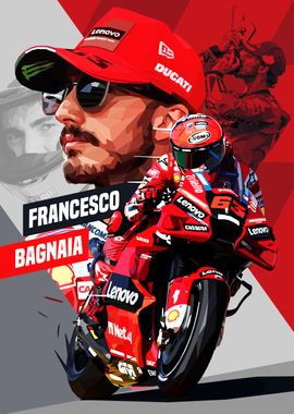 Francesco Bagnaia Low Poly