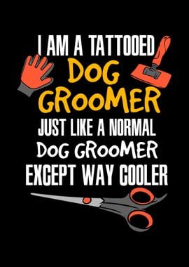 Tattooed Dog Groomer