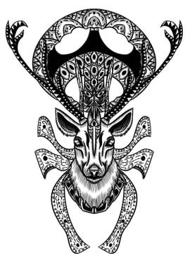 Mandala Deer