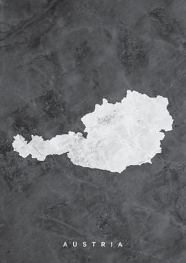 Austria Marble Map