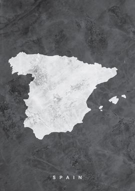 Spain Marble Map