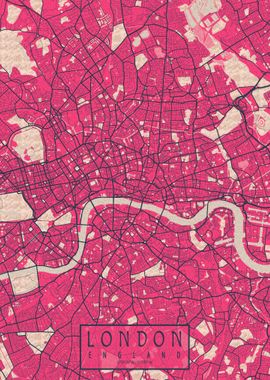 London City map Blossom