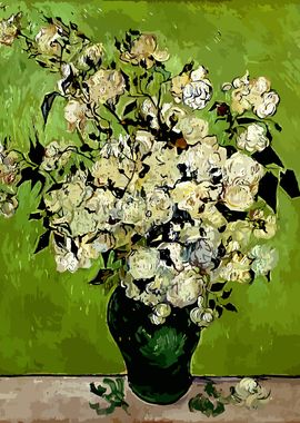 Vase of Roses