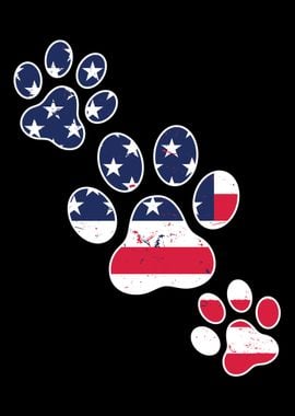 US Dog Paws 4th July