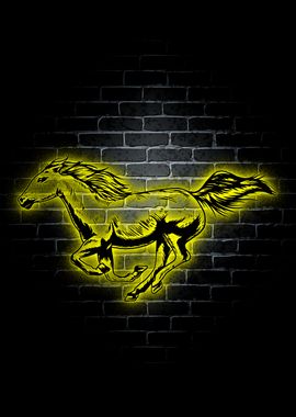 Horse Animal Neon