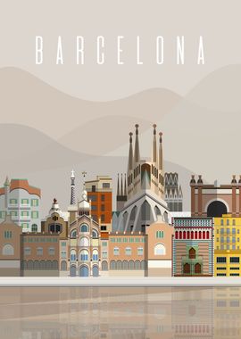 Barcelona Spain Cityscape