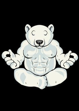 Yoga Meditation Polar Bear