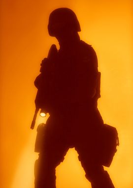 swat officer silhouette