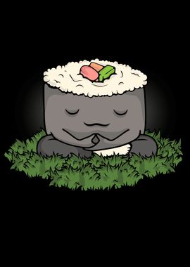 Meditating Sushi Gift Yoga