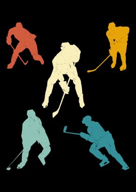 Hockey Player Colorful