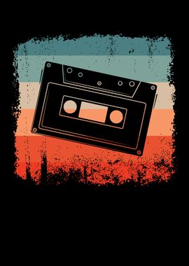 Audio Cassette Retro Tape