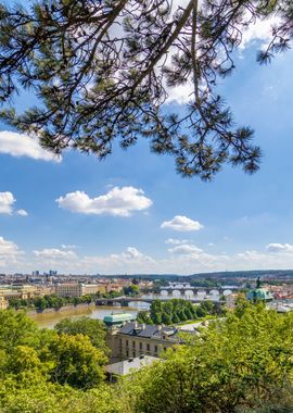 Prague view Letna Park