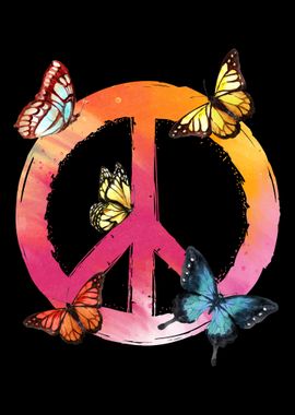 Peace Butterfly Hippie