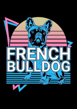 French Bulldog Retro