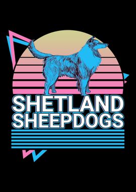 Shetland Sheepdogs Retro