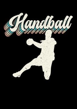 Retro Handball Player