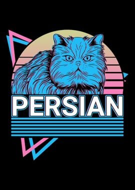 Persian Cat Retro