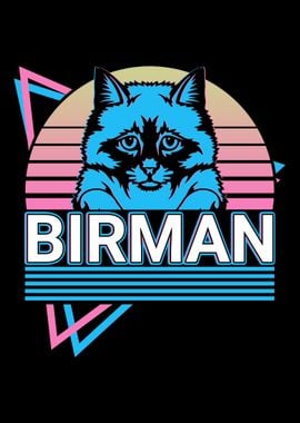 Birman Cat Retro