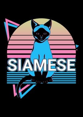 Siamese Cat Retro