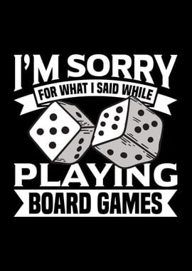 I am sorry board game