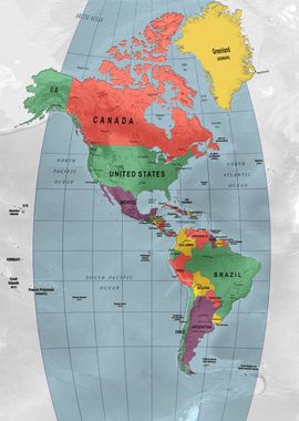 Americas Map