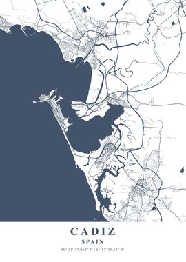 Cadiz Ash Plane Map