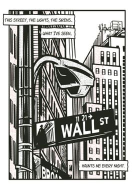 Wallstreet Comic Pop Art