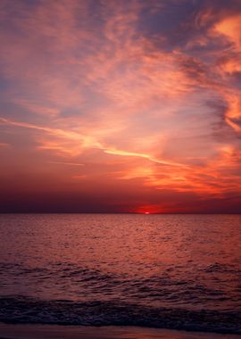 Sunset, Baltic Sea, Poland