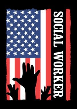 Social Work American Flag