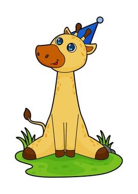 Giraffe Party Party hat