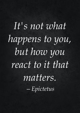 What Happens vs You React