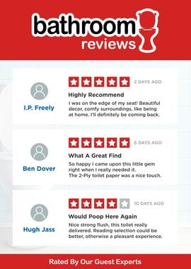 Funny Bathroom Reviews