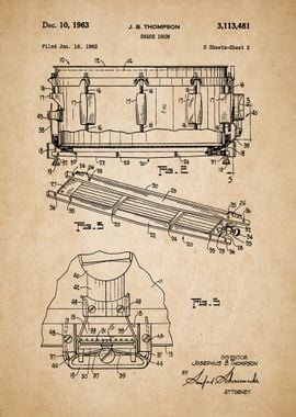 Snare Drum Vintage Patent