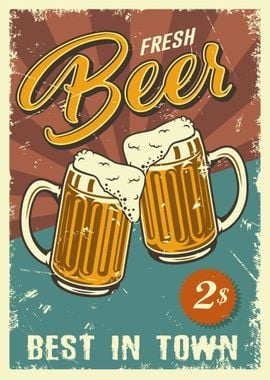 Vintage Beer Poster