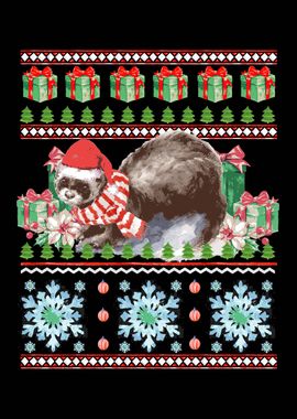 Ferret Ugly Christmas 