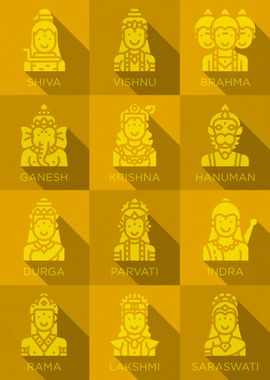 Hindu Gods Icons 7